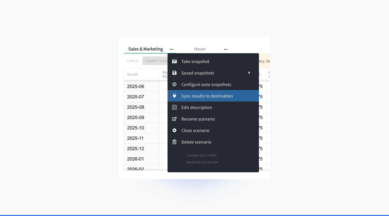 QFlow Growth Scenario Sync